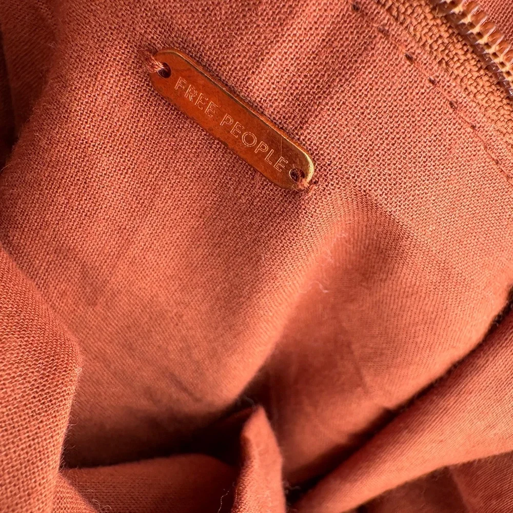 Free People Hypnotized Boho Slouchy Hobo Tote- Jewel Tone EUC - Picture 9 of 13